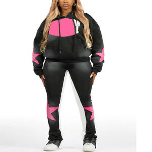 Conjunto Deportivo de Dos Piezas para Mujer, Chaqueta con Cremallera y Pantalones Ajustados, Atuendo Elegante para Entrenamiento y Uso Diario - Product Image 6