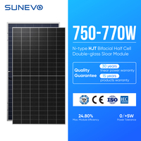Kit de système d'énergie solaire hybride industriel Sunevo 30kW 40kW 50kW avec onduleur Growatt pour le raccourcissement des pics de consommation des bâtiments commerciaux