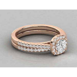 Anillo Solitario de Oro de 14K para Mujer con Diamante Cultivado en Laboratorio, Elegante y Lujoso - Product Image 1