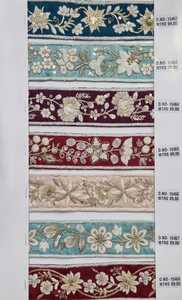 Rubans et dentelles en organza brodés à la machine, écologiques, sur mesure, divers motifs pour robes de mariée, vingt-huit couleurs 1 - Product Image 2