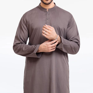 Calidad superior Últimos hombres de moda Salwar Kameez OEM Servicio Nuevo diseño Material transpirable Hecho Shalwar Kameez - Product Image 2