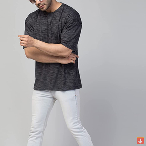 Vente en gros 2024 T-shirt vintage pour homme à manches courtes en microfibre, coupe classique, personnalisable, vierge, écologique, respirant, OEM - Product Image 6