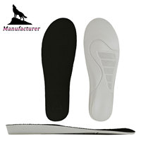 Semelle intérieure de sport respirante en PU haute densité Wolf Brand, à rebond élevé, confortable, avec soutien de la voûte plantaire, super légère, amortissante et antichoc