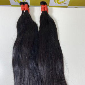 วิกผมแท้สีดำเวียดนามแบบ100% พรีเมี่ยมผมธรรมชาติแบบปรับแต่งได้ - Product Image 1