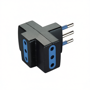 Adaptador Eléctrico Negro de 3 Tomas, Estándar Italiano 2P+T 10A PP0447 1R, Otros Conectores - Product Image 3