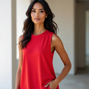 Débardeur sans manches à dos en V pour femmes | Débardeur élégant pour dames | Vêtements de mode décontractés/débardeurs pour femmes - Product Image 3