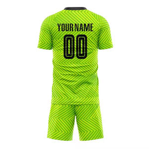 Latest Model Sublimation Soccer Uniforms With Custom Logo Full Sublimation Men Soccer Wear Uniforms In Low MOQ Anti Becterial - Product Image 3
