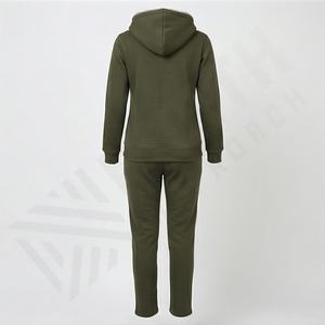 Best Selling Hot Sale <b>Top</b> Quality Women Tracksuit <b>Fur</b> Hooded Slim Fit Streetwear Outfit 100% Cotton Women Two Piece Tracksuits - Product Image 2