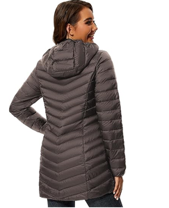 Veste matelassée pour homme, légère, chaude pour l'hiver, veste matelassée alternative au duvet pour homme, à capuche - Product Image 5