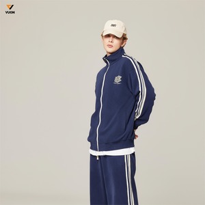 Chándal cortavientos de poliéster Unisex personalizado, trajes para correr, conjuntos con cremallera, traje de Fitness de gimnasio para mujer personalizado de alta calidad 2024 - Product Image 2