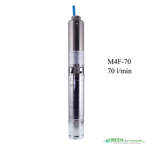 Pompe à eau submersible électrique de haute qualité italienne, série M4F-70 - Pompes haute pression pour l'irrigation agricole, les puits profonds et les forages - Product Image 1