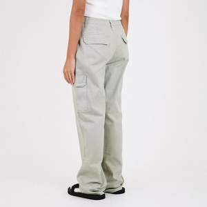 Ropa informal de diseño personalizado para mujer, pantalones de cintura alta con bolsillos laterales, pantalones Cargo ligeros a prueba de viento para verano - Product Image 2