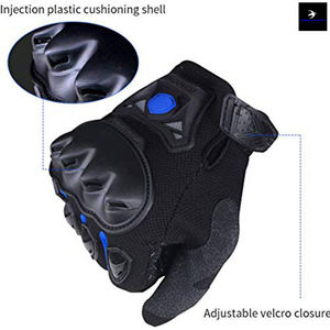 Gants en cuir de moto Protection imperméable hiver été gants de course de moto - Product Image 4