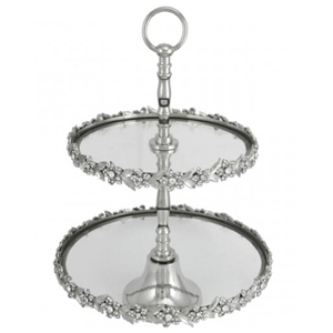 Soporte de pastel de un solo nivel decorativo de aluminio con acabado chapado en oro, forma Hexagonal, plato de pastel de lujo, soporte de pastel de Metal - Product Image 2