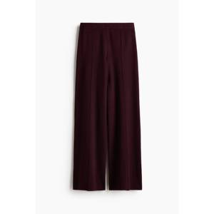 Pantalon décontracté à jambes larges en maille fine, taille haute élastique, style streetwear avec décoration vintage pour l'automne et le printemps - Product Image 1