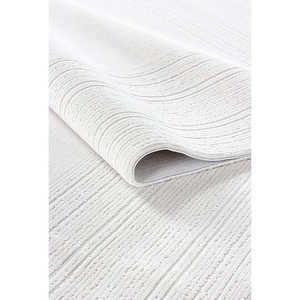 Tapis d'intérieur moderne blanc Netline Home Depot Zett ZE007, 60 % viscose, 40 % acrylique, anti-peluches, facile à nettoyer, durable, 60 % viscose, 40 % acrylique - Product Image 2