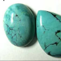 PDM Gems Cabochons en turquoise tibétaine 100% naturelle, formes variées et lisses, pour bijoux et boucles d'oreilles, pierre précieuse de guérison, en vente, OEM