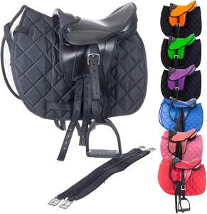 Selle de cheval en cuir durable de qualité supérieure, respirante, absorbant les chocs, antidérapante, dressage, saut d'obstacles, logo personnalisé, confortable - Product Image 2