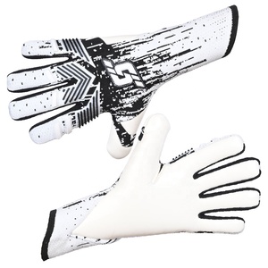 Vente flash : Gants de gardien de but de football en latex 4 mm, tricotés, en caoutchouc et PU durables, design personnalisé pour gardiens. - Product Image 6
