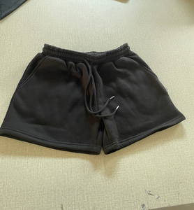 Women Sweat Shorts Casual Fleece Workout High Waisted <b>Drawstring</b> With Pocket Shorts OEM Service - Product Image 5