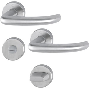 Juego de Rosetas de Acero Inoxidable HOPPE San Francisco F69 en Forma de U DIN Izquierda/Derecha D/D - Product Image 1