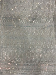 Georgette Dệt Thêu Sequin Ren Vải Thoáng Khí Thiết Kế Ưa Thích Vải Cho Cô Gái Và Chàng Trai Trang Phục - Product Image 3