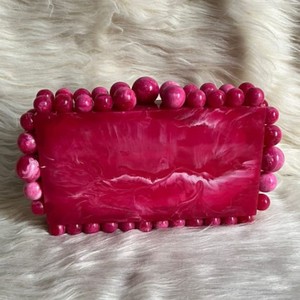 Pochette en résine de luxe faite à la main pour les fêtes de mariage, cadeaux de fête de mariage à la mode avec perles et boutons - Product Image 6