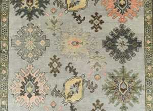 พรมขนสัตว์ดีไซน์วินเทจสีน้ำเงิน8x10ถักมือปรับแต่งได้แบบตุรกีพรมพื้นที่และชุดที่มีรูปแบบนามธรรม - Product Image 2