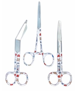 Ensemble de ciseaux pour infirmières en acier inoxydable, ciseaux à pansements pour la coupe de pansements médicaux avec embout de sécurité arrondi, 30g - Product Image 1