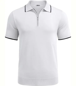 Polo de Alta Calidad para Hombre, Corte Ajustado, con Cierre, Ropa Deportiva de Golf, Camiseta de Polo de Golf - Product Image 4