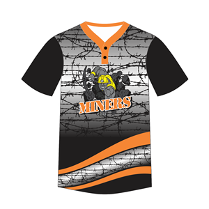 Uniforme de Softbol Sublimado con Diseño Personalizado de Bajo Pedido Mínimo, Hecho a Medida con Manga Corta, Dos Botones y Cuello en V - Product Image 2