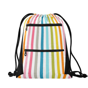 Sac à dos simple avec cordon de serrage, rangement spacieux, design léger, facile à transporter pour un usage quotidien - Product Image 1