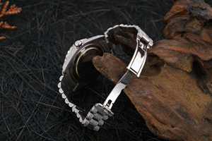 Moissanite Diamond Iced Out Hiphop Bling Bust Down Watch Precio al por mayor Proveedor exportador Best Seller Joyería fina - Product Image 5