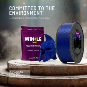 Filamento para Impresora 3D WINKLE PETG 1.75mm 1kg, Alta Resistencia a Impactos, Fácil de Imprimir, Fabricación Europea, Tolerancia de 0.05mm, 220-240 - Product Image 5