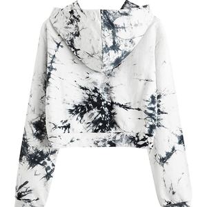 Sweat à capuche pour femme, lourd, avec poche, motif uni, tissu en coton mélangé, polaire, 230g, décontracté, streetwear d'hiver - Product Image 2