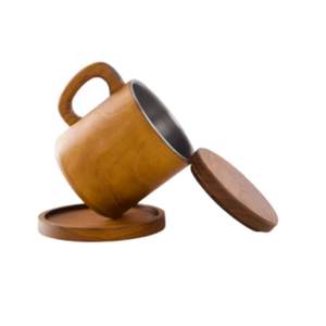 Stainless Steel Lined Wooden <b>Mug</b> - Product Image 4