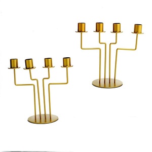 Portavelas Tapper hecho a mano de alta calidad, Color dorado, diseño de lujo, precio asequible, fabricación de candelabros - Product Image 5