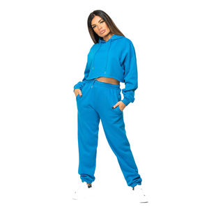 Top corto transpirable de primera calidad para mujer, sudaderas con capucha de algodón de gran tamaño, sudaderas con capucha recortadas elegantes para mujer - Product Image 6