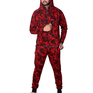 Chándal de tiburón con cremallera completa Camuflaje Algodón Poliéster Logotipo personalizado Proveedor de sudadera Sublimación para hombres Chándales ajustados - Product Image 1