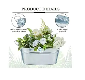 TOP ARRIVAL FLOWER HANGING PLANTER/VERZINKTER PLANTER POT/ DESIGNER PLANTER FÜR GARTEN-UND BLUMEN HAGER PLANTER