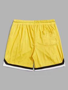 Top venta de los hombres de verano gimnasio cordón pantalones cortos de alta calidad de malla transpirable pantalones cortos de correr de marca personalizada - Product Image 2