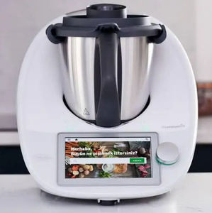 Robot culinaire électrique Vorwerk Thermomix TM6 en acier inoxydable, 1100W, pour usage domestique, avec manuel d'utilisation en français – Forte demande - Product Image 3