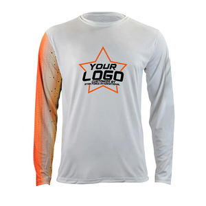 Chemise de pêche à manches longues UPF 50 personnalisée pour hommes sweat à capuche de protection solaire à séchage rapide avec masque facial design camouflage - Product Image 6