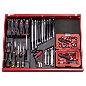 Ensemble d'outils Usag de 34 pièces, boîte modulaire avec douilles hexagonales et embouts, embouts et douilles assortis - Product Image 2