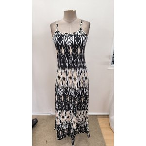Robe longue à bretelles et col en V pour femme, motif Supreme, 35533 - à motifs - Product Image 4