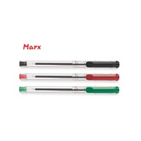 Stylo bille rechargeable personnalisable 0,7 mm, pointe 1,0 mm, multifonctionnel, prise en main ergonomique, bleu/noir/rouge/vert, plastique durable