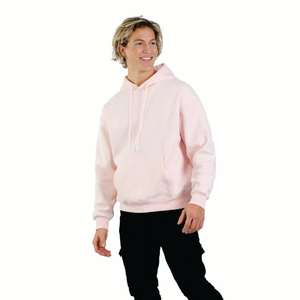 Logo brodé tissu daim lourd pull à capuche sweat à capuche surdimensionné hommes blancs hommes sweats à capuche - Product Image 6
