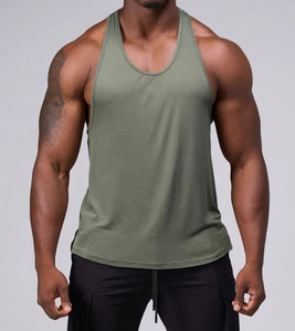 Camiseta Deportiva sin Mangas, Nueva Moda, Sólida, Sexy, 300gsm, para Gimnasio, Personalizable con Bordado e Impresión, Camisetas de Fitness para Hombre - Product Image 5
