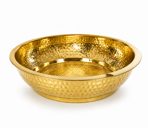 Fauteuil de pédicure en cuivre martelé finition dorée, de haute qualité, écologique, professionnel, pour salon, avec massage par pétrissage, sans tuyauterie - Product Image 1