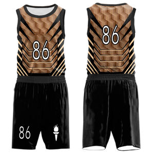 Uniforme de basket-ball personnalisé pour hommes Maillot de basket-ball personnalisé en polyester de haute qualité avec impression par sublimation pour l'entraînement - Product Image 5